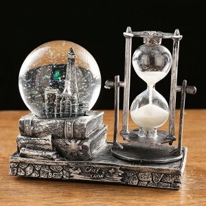 Часы песочные "Эйфелева башня", с подсветкой, 15.5 х 8.5 х 14 см, микс