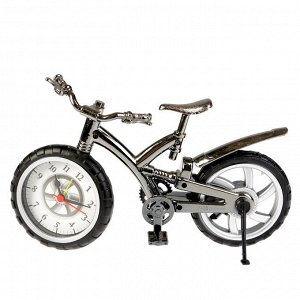 Будильник "Велосипед", дискретный ход, d=6.5 см, 12 х 22 см, микс
