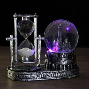 Часы песочные "Достопримечательности", с подсветкой, 6.5 х 15.5 х 14.5 см, в ассортименте
