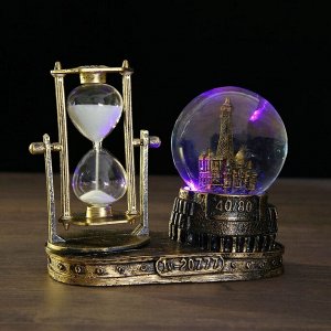 Часы песочные "Достопримечательности", с подсветкой, 6.5 х 15.5 х 14.5 см, в ассортименте