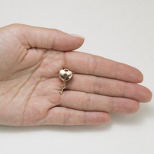 Позолоченный шарм из серебра - 1196 - п