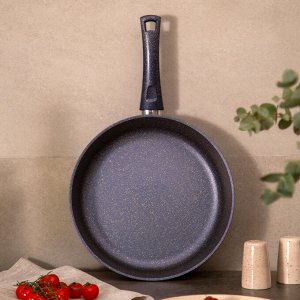 Глубокая сковорода с антипригарным мраморным покрытием GRANITE, 28х6,6 см, 1 шт.