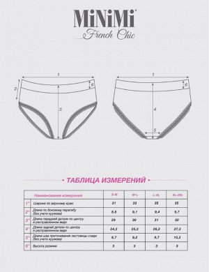 Комфортные трусы-слипы в рубчик со средней линией талии и широкой боковиной