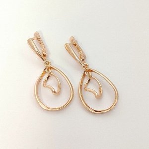 Серьги бижутерия под золото