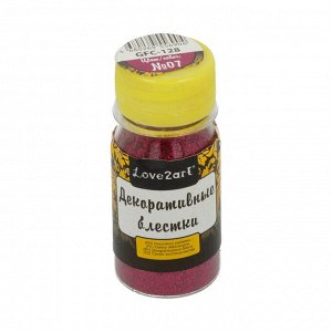 "Love2art" Декоративные блестки GFC-128 0.2 мм 4 уп. х 20 г № 01 белый