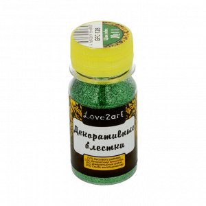 "Love2art" Декоративные блестки GFC-128 0.2 мм 4 уп. х 20 г № 01 белый