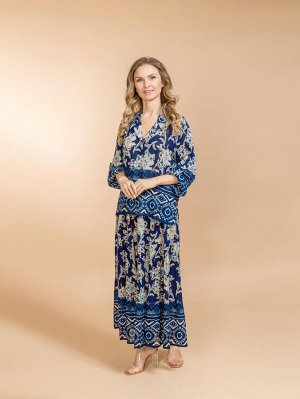 Костюм юбка и блузка (вискоза)  №25-301-1