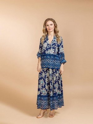 Костюм юбка и блузка (вискоза)  №25-301-1