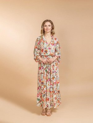 Костюм юбка и блузка (вискоза)  №25-301-2