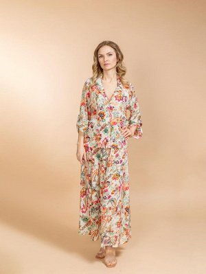 Костюм юбка и блузка (вискоза)  №25-301-2