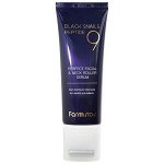 Омолаживающая сыворотка-роллер для лица и шеи FarmStay Black Snail &amp; Peptide 9 Perfect Facial &amp; Neck Roller Serum, 100мл