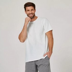 Футболка мужская из хлопка белая Nyamba Sportee 100