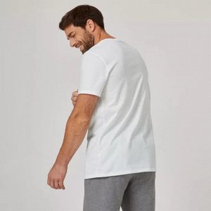 Футболка мужская из хлопка белая Nyamba Sportee 100