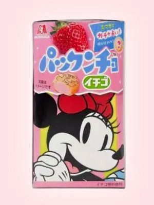 Печенье с клубничной начинкой Morinaga Minnie Mouse / Минни маус 45 гр Японские сладости