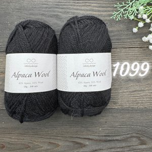 Пряжа Шерсть 55%, Альпака 45%, 50 гр/100 м