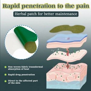 Пластырь травяной на колено KNEE PATCH обезболивающий 10 шт