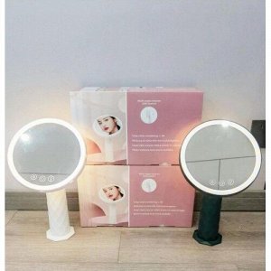 Зеркало настольное косметическое круглое с LED  подсветкой