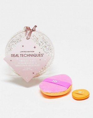Набор пуховок для пудры и консилера Real Techniques Powder Puff Ornament (2 шт.)