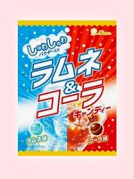 Леденцы с шипучим центром со вкусом Рамуне и Кола Lion 50 гр Японские сладости