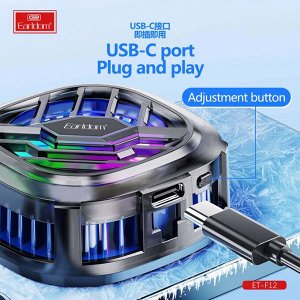 Охлаждающий вентилятор куллер для телефона, смартфона Earldom F12 Cooler Ice Game