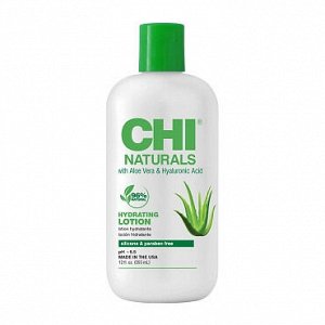 Лосьон для тела увлажняющий CHI NATURALS с алоэ вера и гиалуроновой кислотой, 12oz./355м