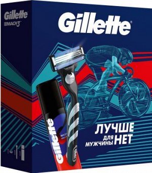 Подарочный набор GILLETTE Mach3 (бритва с 1 сменной кассетой + пена для бритья, 50 мл)