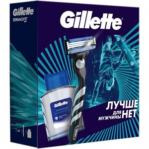 Подарочный набор Gillette Станок Mach3 с 1 сменной кассетой + Лосьон после бритья Arctic Ice, 50 мл