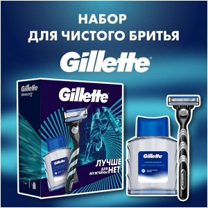 Подарочный набор Gillette Станок Mach3 с 1 сменной кассетой + Лосьон после бритья Arctic Ice, 50 мл
