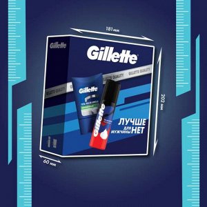 ПН GILLETTE Гель после бритья Sensitive Skin (для чувст кожи)75мл+Пена для бритья Классическая 50мл
