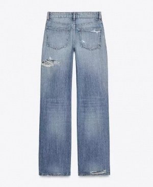 ДЖИНСЫ TRF RIPPED MID-WAIST арт. 4365026, синий