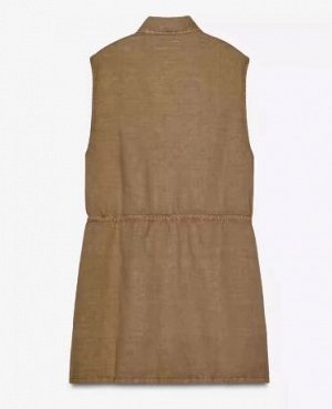 КОРОТКОЕ ПЛАТЬЕ С КАРМАНАМИ арт. 8197085, коричневый