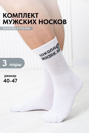 Носки мужские Школа@ (набор 3 пары)