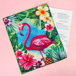Вышивка бисером и пайетками «Фламинго», 28 ? 35 см. Набор для творчества