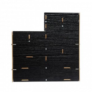 Органайзер - подставка настольный deVENTE. Elrix 24.5x15x25.5 см, МДФ, чёрный, картонная коробка