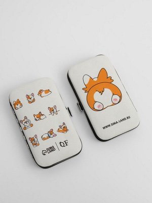 Набор маникюрный «CORGI», 7 предметов, PVC-чехол, разноцветный