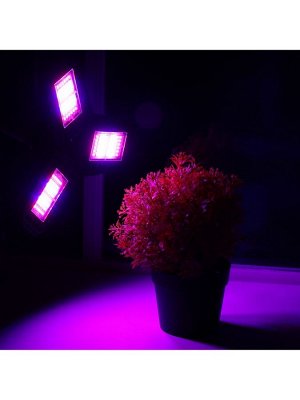 Фитолампа для растений, светодиодная, Е27, 30 Вт, 144 LED, 220 В, складная, биколорная