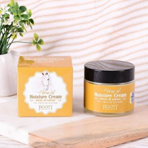 Jigott Крем для лица увлажняющий с лошадиным маслом / Horse Oil Extract Moisture Cream, 70 мл