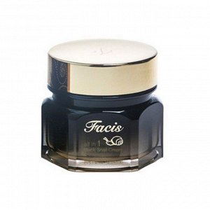 Jigott Восстанавливающий крем-эссенция с муцином черной улитки / Facis All In One Black Snail Cream, 100 мл