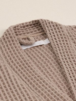 Халат вафельный мужской L HOME: Boho "Саббиа", 100% хлопок, 280 г/м2