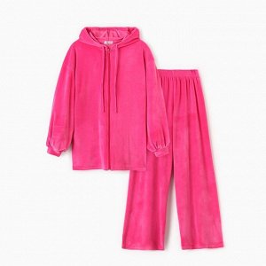 Костюм женский (толстовка, брюки) KAFTAN Plushy, фуксия