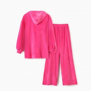 Костюм женский (толстовка, брюки) KAFTAN Plushy, фуксия