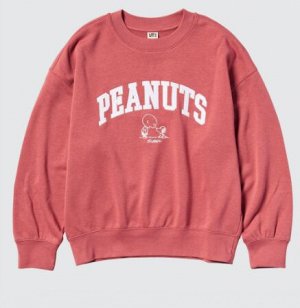 Женская толстовка UT PEANUTS с длинными рукавами  478990 Розово-красный