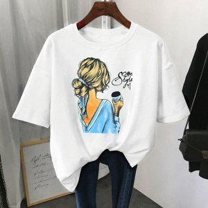 Футболка женская, код 6725667