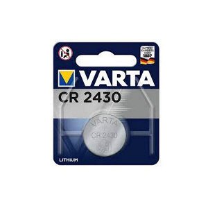 Батарейка литиевая Varta, CR2430 (Ø24.0x3.0мм), 3В, 1 шт, арт. 6430.101.401