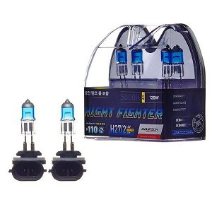 Лампа галогенная Avantech Night Fighter H27W/2 (PGJ13, T9), 12В, 27Вт (соответствует 120Вт), 5000К, комплект 2 шт, арт. AB5028