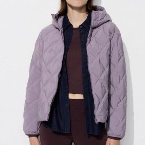 Женская куртка PUFFTECH air cotton с капюшоном 469871 сиреневый