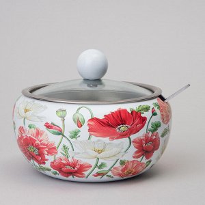 Сахарница "Белые Маки", 450 мл, 1 шт.