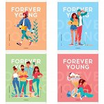 Тетрадь 40л., А5, клетка ArtSpace &quot;Стиль. Forever young&quot;, эконом