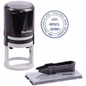 Печать самонаборная автоматическая Berlingo "Printer 8010", 40мм, 1 круг, блистер