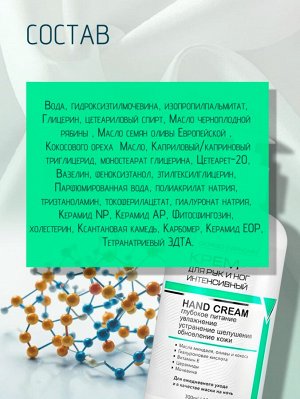 Крем для рук увлажняющий интенсивный с мочевиной Giorgio Capachini 300 мл